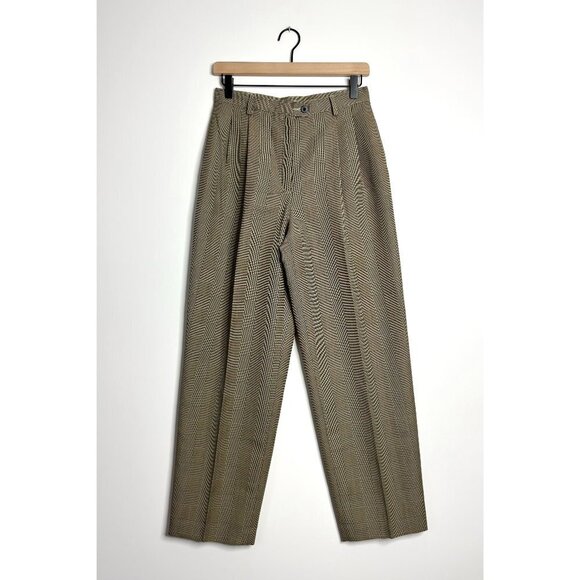 VINTAGE Worthington Glen Plaid High Waist Pants - Picture 1 of 7